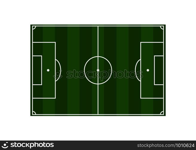 soccer field diagram in flat style, vector illustration. soccer field