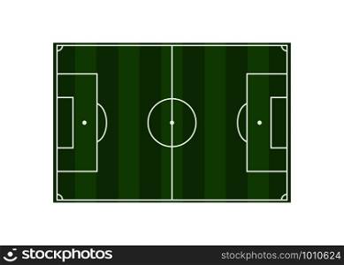 soccer field diagram in flat style, vector illustration. soccer field diagram in flat style, vector