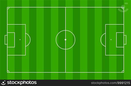 Soccer field. Football pitch. Stadium with green grass. Green texture with stripes and white lines, corner, penalty, center. Plan of football area for training and ch&ionship. Football match. Vector. Soccer field. Football pitch. Stadium with green grass. Green texture with stripes and white lines, corner, penalty, center. Plan of football area for training, ch&ionship. Football match. Vector.