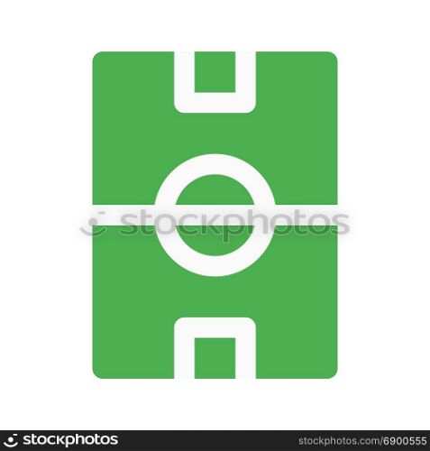 soccer field, icon on isolated background