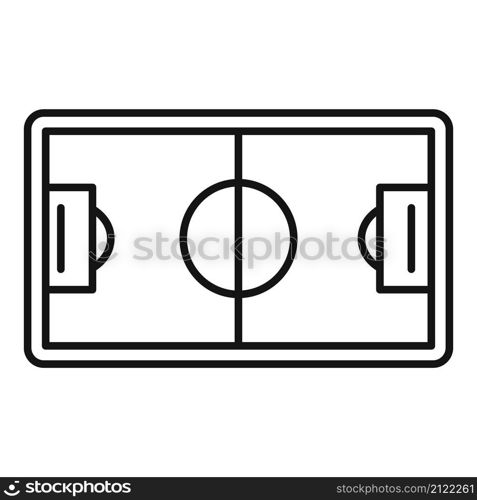 Soccer field icon outline vector. Stadium pitch. Top football match. Soccer field icon outline vector. Stadium pitch