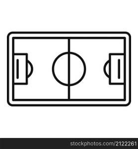 Soccer field icon outline vector. Stadium pitch. Top football match. Soccer field icon outline vector. Stadium pitch
