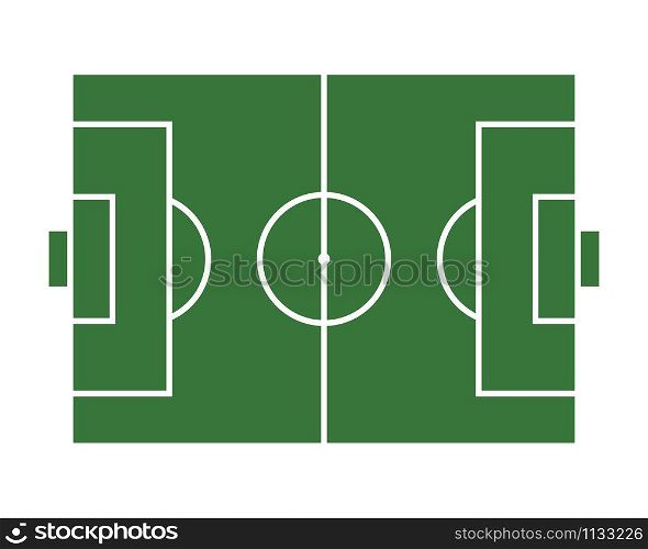 soccer field vector icon illustration design template