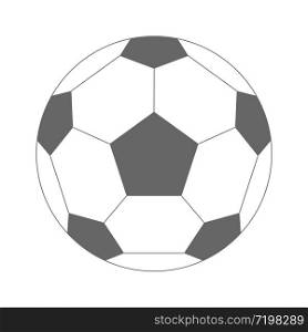soccer football ball icon white background vector illustration