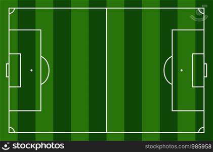 Soccer, Football Field Vector Template Illustration Design. Vector EPS 10.