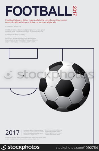 Soccer Football Poster Vestor Illustration