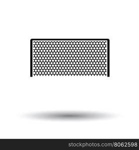 Soccer gate icon. White background with shadow design. Vector illustration.