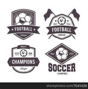 soccer identity brand logo template. soccer identity brand logo template vector