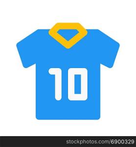 soccer jersey, icon on isolated background