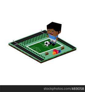 soccer league player cartoon vector art illustration. soccer league player cartoon