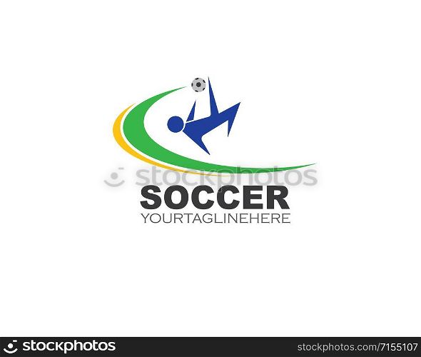 soccer logo and icon illustration vector design