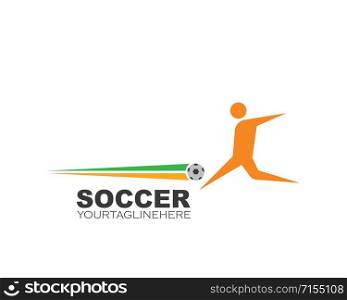 soccer logo and icon illustration vector design