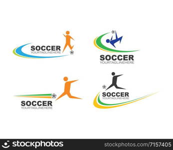 soccer logo and icon illustration vector design