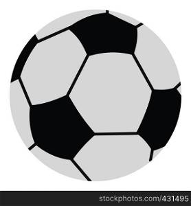 Soccer or football ball icon flat isolated on white background vector illustration. Soccer or football ball icon isolated
