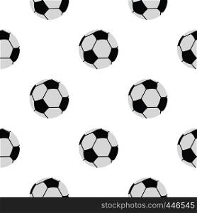 Soccer or football ball pattern seamless background in flat style repeat vector illustration. Soccer or football ball pattern seamless