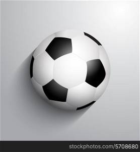 Soccer or football on a monochrome background with shadow