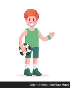 soccer player with the ball. playing football vector illustration