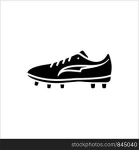 Soccer Shoe Icon, Sport Shoe Icon Vector Art Illustration