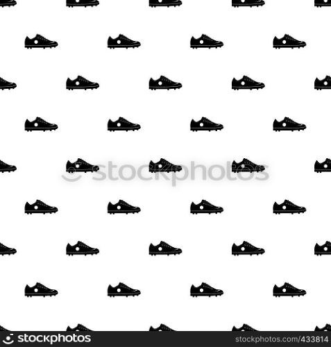 Soccer shoe pattern seamless in simple style vector illustration. Soccer shoe pattern vector
