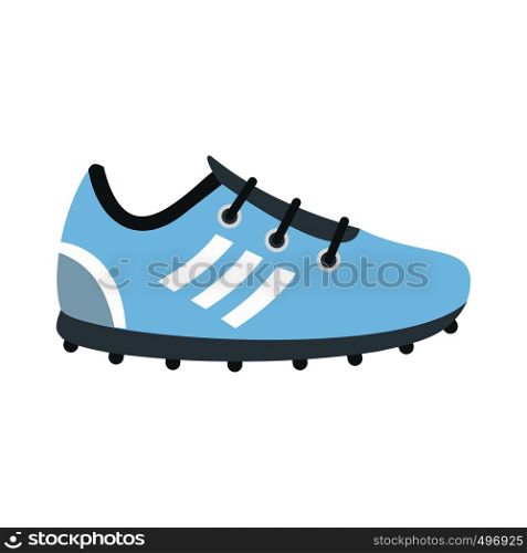 Soccer shoes flat icon isolated on white background. Soccer shoes flat icon