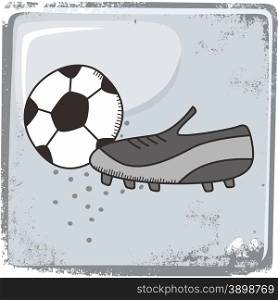 soccer sports theme graphic art vector illustration. soccer sports theme