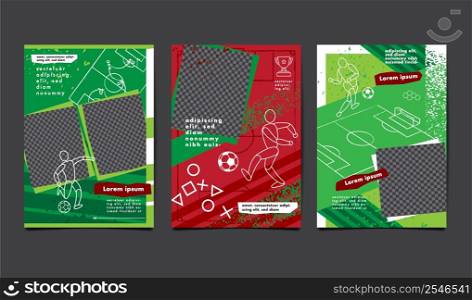 Soccer Tournament, Football banner, Sport layout design, vector illustration