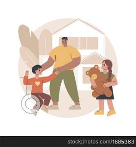 Social adaptation of disabled people abstract concept vector illustration. Adaptation of children with disability, adapting to social environment, technology for disabled people abstract metaphor.. Social adaptation of disabled people abstract concept vector illustration.