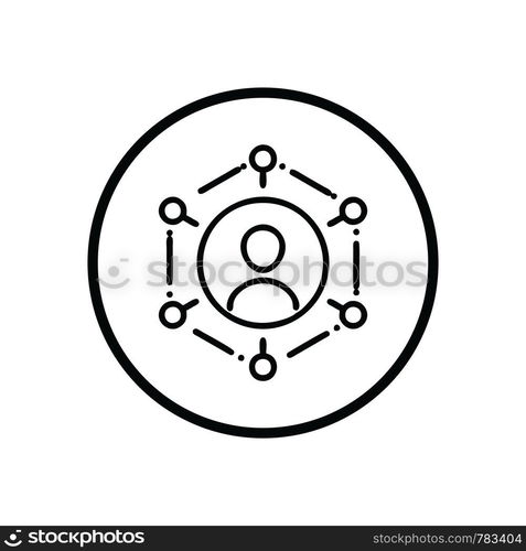 Social connection icon template