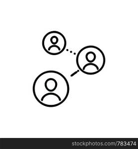 Social connection icon template