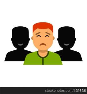 Social icon flat isolated on white background vector illustration. Social icon isolated