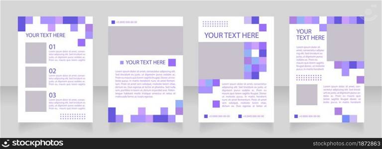 Social issue blank brochure layout design. Solution promotion. Vertical poster template set with empty copy space for text. Premade corporate reports collection. Editable flyer paper pages. Social issue blank brochure layout design
