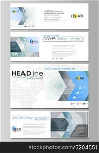 Social media and email headers set, modern banners. Abstract design templates, vector layouts in popular sizes. Minimalistic background with lines. Gray color geometric shapes, simple pattern.. Social media and email headers set, modern banners. Business templates. Easy editable abstract design template, vector layouts in popular sizes. Minimalistic background with lines. Gray color geometric shapes forming simple beautiful pattern.