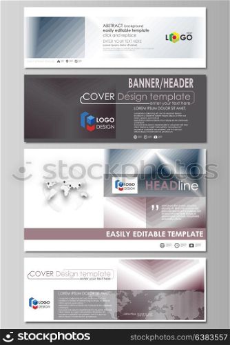 Social media and email headers set, modern banners. Business design templates. Vector layouts in popular sizes. Simple monochrome geometric pattern. Abstract polygonal style, stylish background.. Social media and email headers set, modern banners. Business templates. Easy editable abstract design template, vector layouts in popular sizes. Simple monochrome geometric pattern. Abstract polygonal style, stylish modern background.