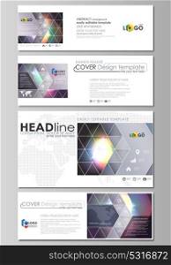 Social media and email headers set, modern banners. Business templates. Easy editable abstract template, vector layouts in popular sizes. Retro style, mystical Sci-Fi background. Futuristic design.. Social media and email headers set, modern banners. Business templates. Easy editable abstract design template, vector layouts in popular sizes. Retro style, mystical Sci-Fi background. Futuristic trendy design.