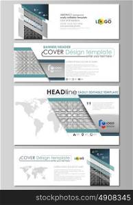 Social media and email headers set, modern banners. Business templates. Vector layouts in popular sizes. Abstract infinity background, 3d structure with rectangles forming illusion of perspective.. Social media and email headers set, modern banners. Business templates. Easy editable abstract design template, vector layouts in popular sizes. Abstract infinity background, 3d structure with rectangles forming illusion of depth and perspective.