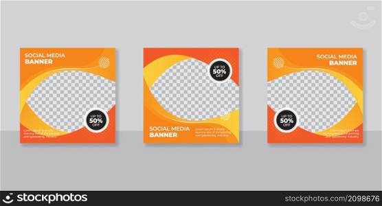 Social media banner post template for business marketing brand promotion