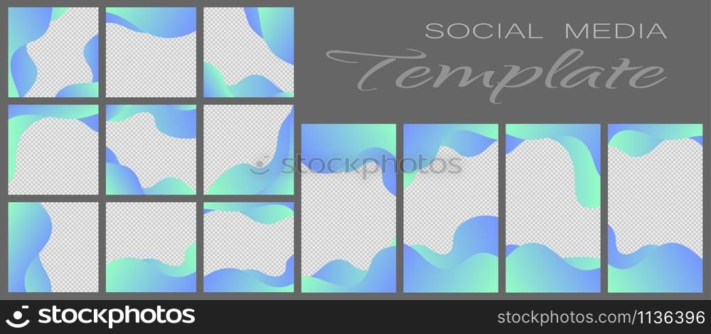 Social media banner template. Editable mockup for personal blog, layout for promotion