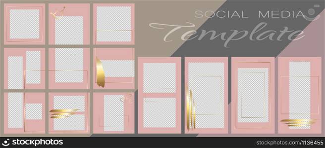 Social media banner template. Editable mockup for personal blog, layout for promotion