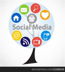 Social media concept vector illustration