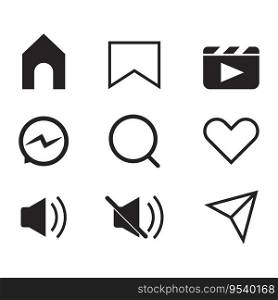 Social Media Icons vector illustration symbol design