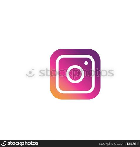 social media instagram for editorial icon vector design web template