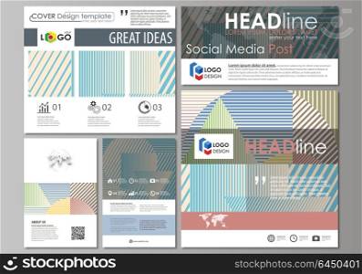 Social media posts set. Business templates. Easy editable abstract flat style template, vector layouts in popular formats. Minimalistic design with lines, geometric shapes forming beautiful background. Social media posts set. Business templates. Easy editable abstract flat design template, vector layouts in popular formats. Minimalistic design with lines, geometric shapes forming beautiful background.
