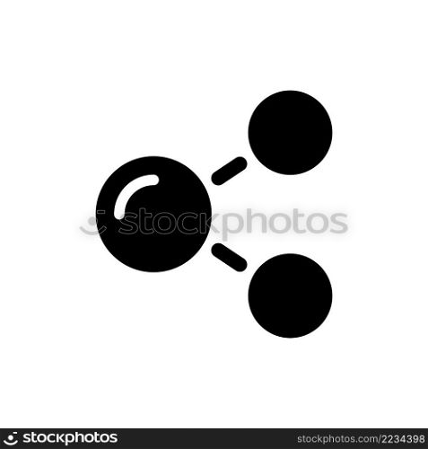 Social media sharing black glyph icon. Marketing strategy and promotion. Online store. Internet shopping. Silhouette symbol on white space. Solid pictogram. Vector isolated illustration. Social media sharing black glyph icon