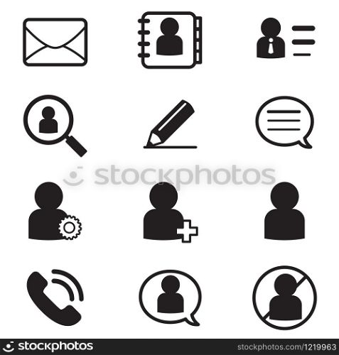 social Netwok User silhouette icons Symbol Vector