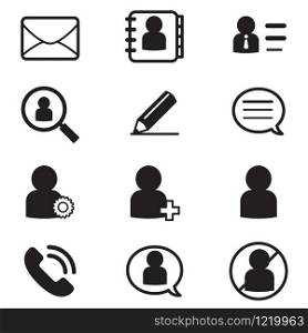 social Netwok User silhouette icons Symbol Vector