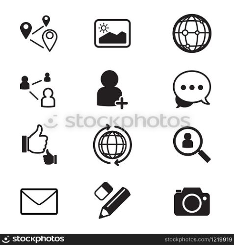 Social network icons set