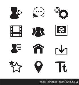Social Network icons set Vector illustration
