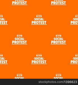 Social protest pattern vector orange for any web design best. Social protest pattern vector orange