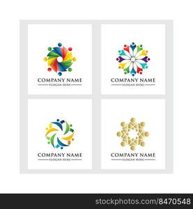 Social relationship logo and icon