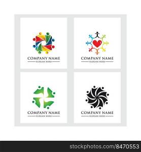 Social relationship logo and icon